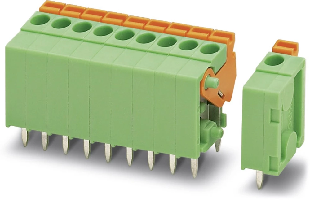 Opružna blok stezaljka 1.00 mm broj polova: 9 FFKDSA1/V-3,81- 9 Phoenix Contact zelene boje 50 kom. slika