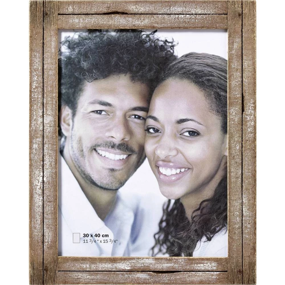 Walther YA040W izmjenjivi okvir za slike Format papira: 30 x 40 cm smeđa boja, bijela slika