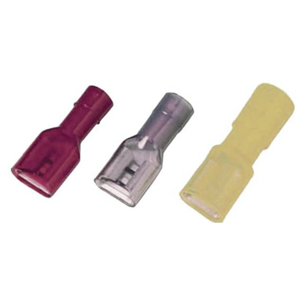 Intercable 180838 plosnate natične stupice Širina utikača: 4.80 mm Debljina utikača: 0.80 mm potpuno izolirani crvena 1 slika