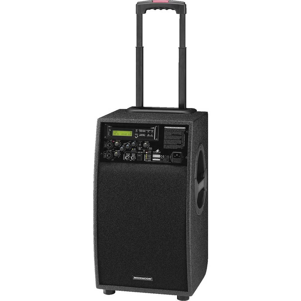 Aktivni PA zvučnik, Prijenosni PA zvučnik Monacor TXA-900DCD pogon na punjivu bateriju , strujni pogon 1 ST slika