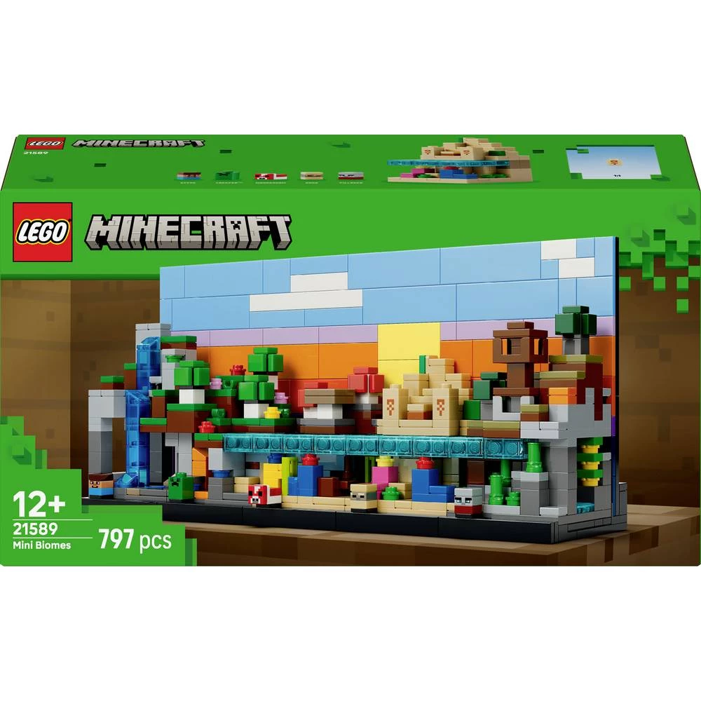 21589 LEGO® MINECRAFT Mini-biom (21589); Komplet za gradnju; Umjetničko djelo temeljeno na videoigri slika