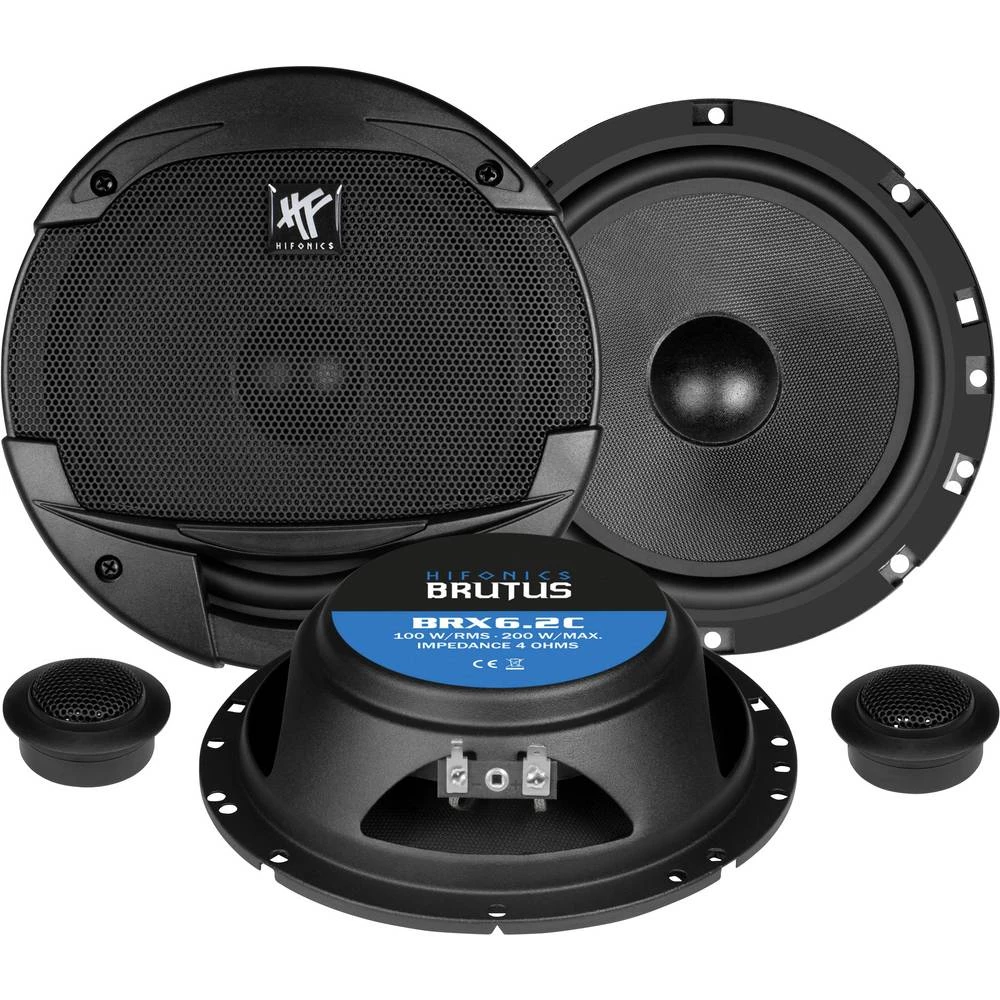 2-sustavski koaksialni zvučnici za ugradnju 200 W Hifonics BRX-6.2C slika
