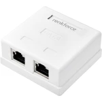 Renkforce mrežni adapter nadžbukna cat 6 2 ulaza bijela