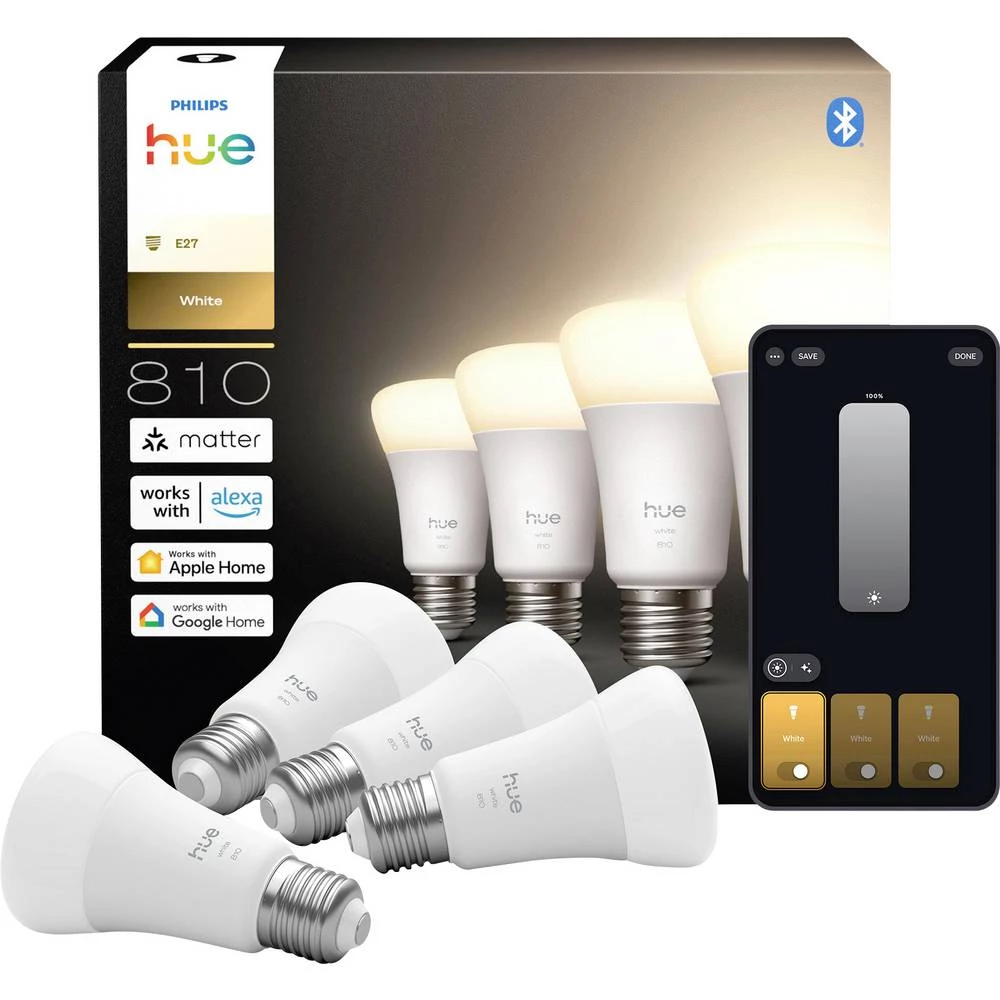 Philips LED žarulja 929003856006 Energetska učinkovitost 2021: E (A - G) Hue White E27 toplo bijela slika