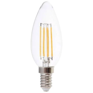 V-TAC 217423 LED Energetska učinkovitost 2021 F (A - G) E14 oblik svijeće 6.00 W toplo bijela (Ø x V) 35 mm x 98 mm 1 St. slika