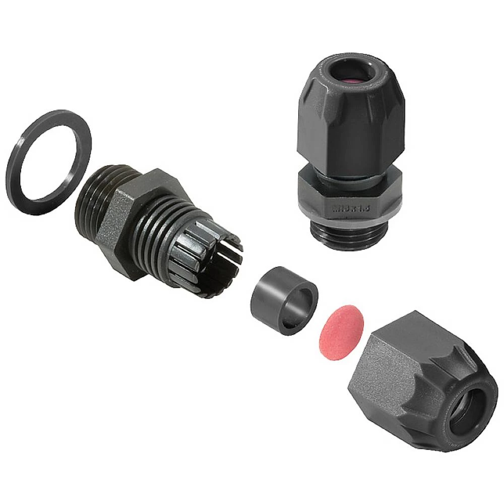 Weidmüller 2721940000 kabelska uvodnica s brtvom, sa zaštitom od potega, otporno na udarce M16 poliamid 6 crna 50 St. slika