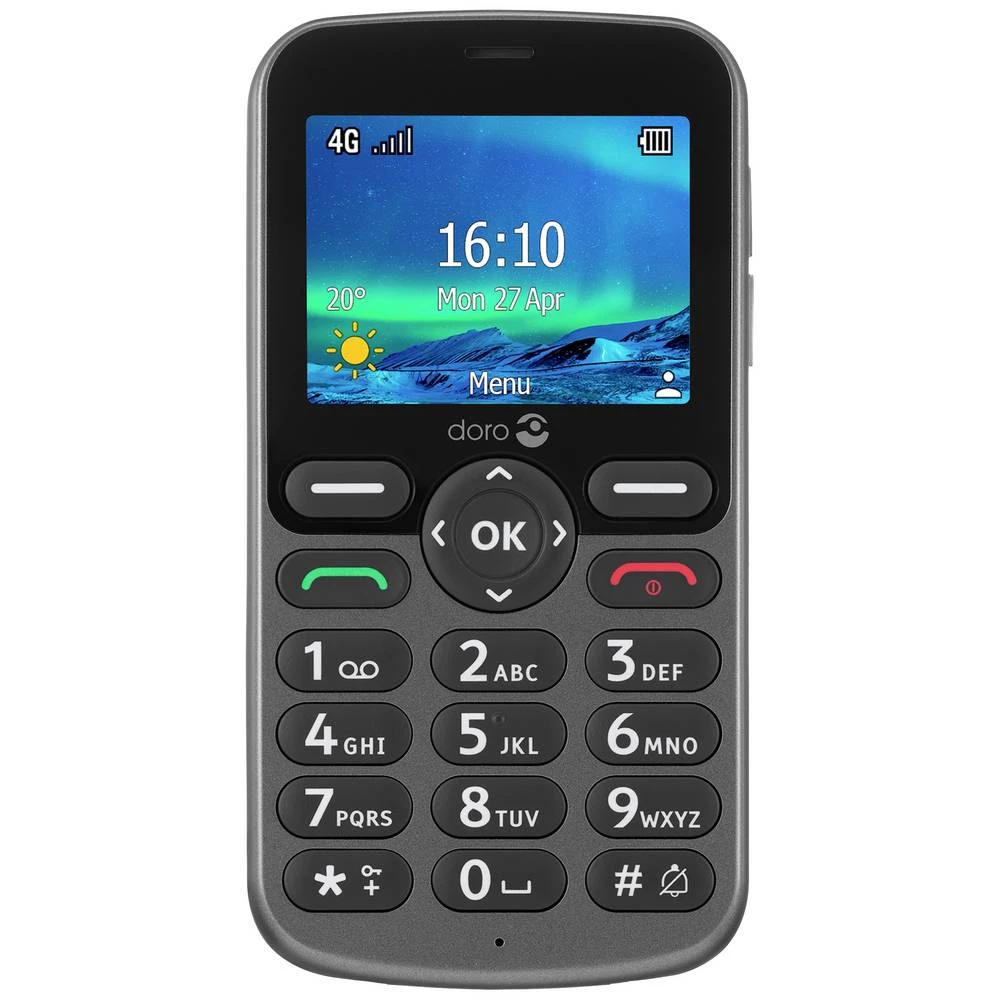 doro 5860 senior mobilni telefon stanica za punjenje grafitna slika