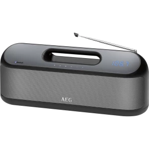 Bluetooth zvučnik AEG SR 4842 AUX, FM radio, Funkcija govora slobodnih ruku, USB Crna, Siva slika