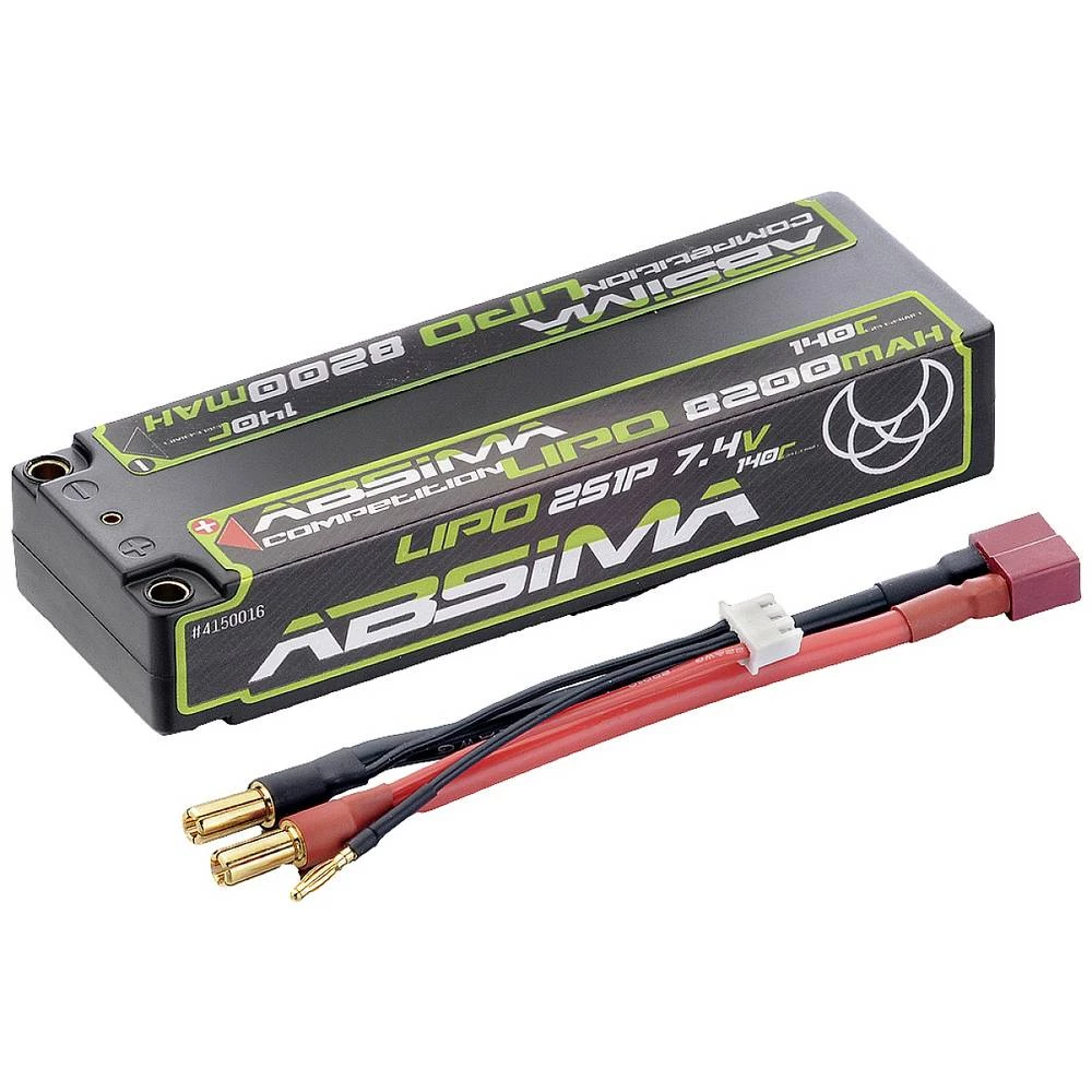 Absima lipo akumulatorski paket za modele 7.4 V 8200 mAh Broj ćelija: 3 140 C tvrdo kućište 4 mm, T-utičnica slika