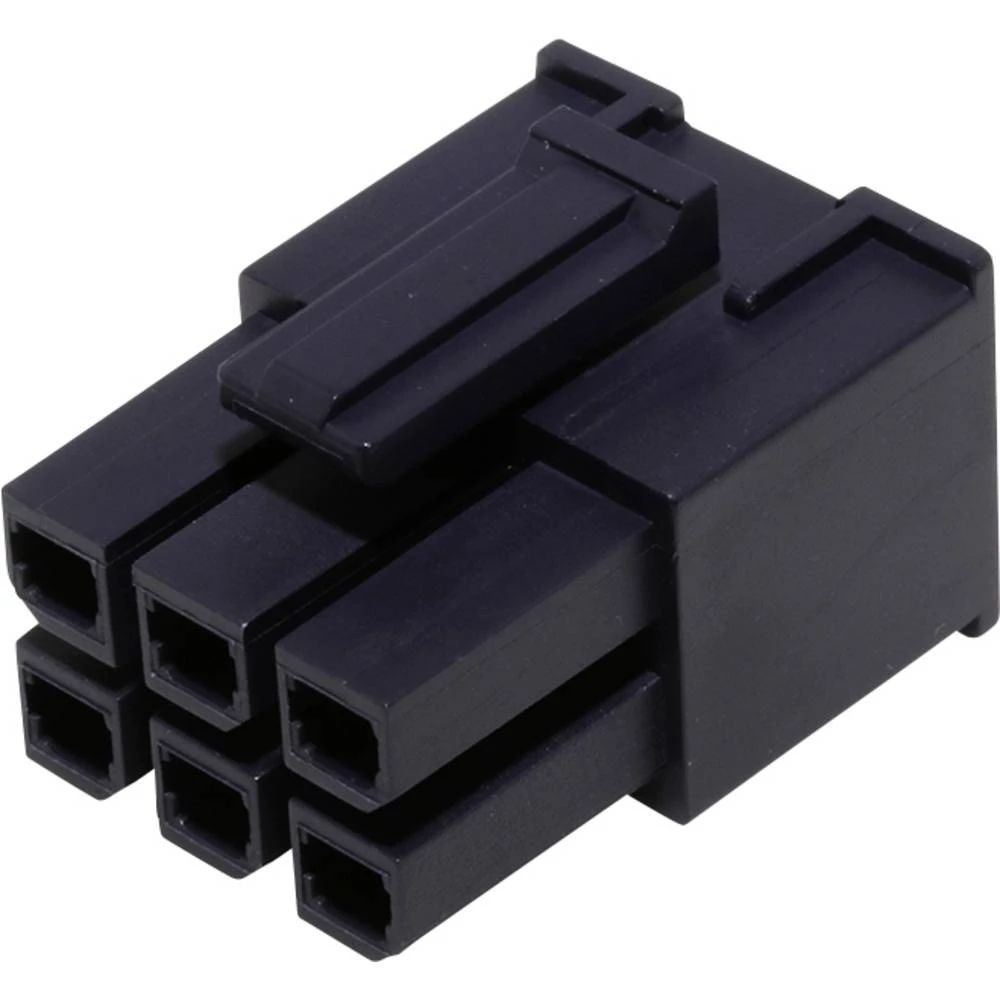 Molex 1700010106 Mega-Fit Receptacle Housing, Dual Row, 6 Circuit, Glow-Wire Capable, Bag slika