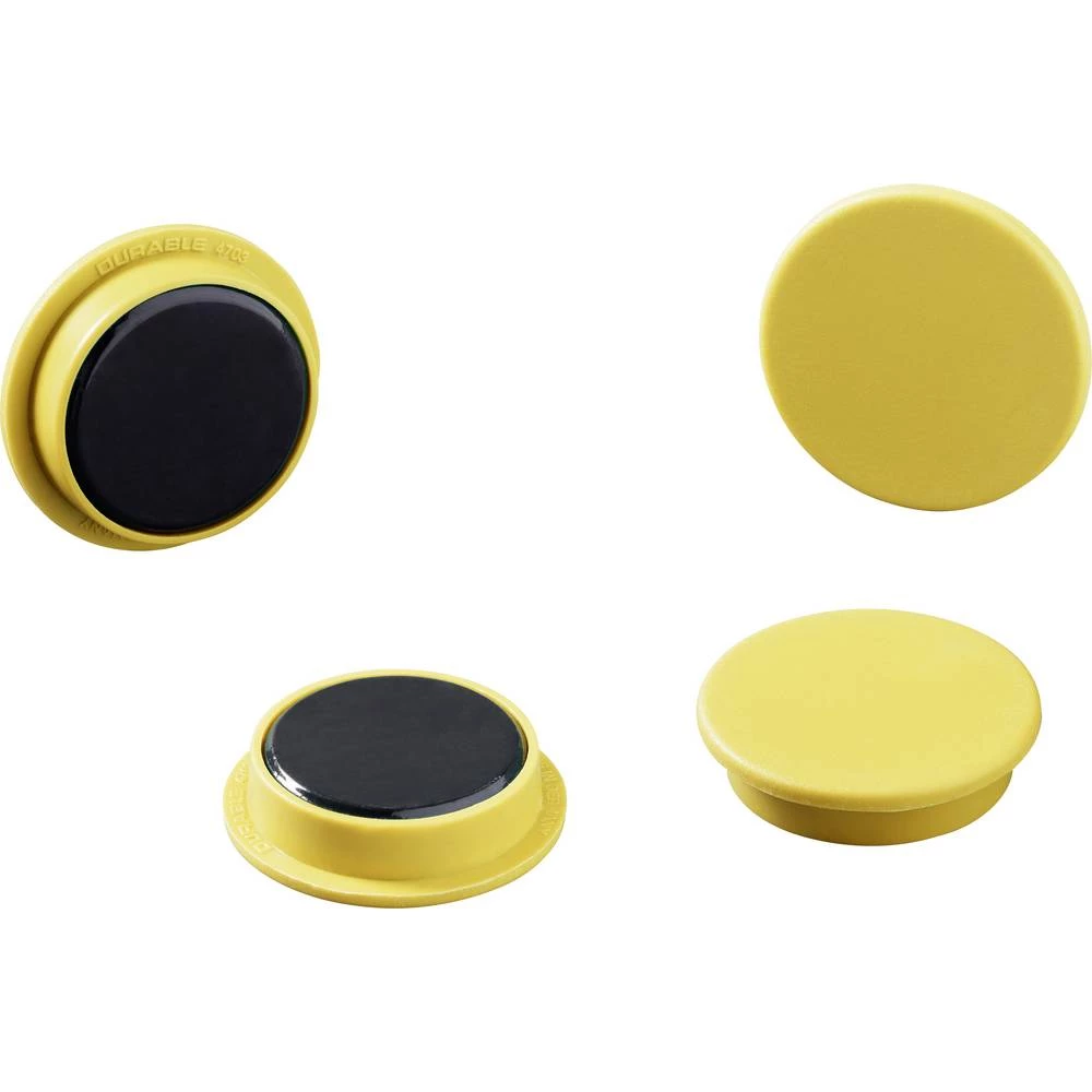 Durable magnet 475204 (Ø) 21 mm okrugli žuta 1 Set 475204 slika