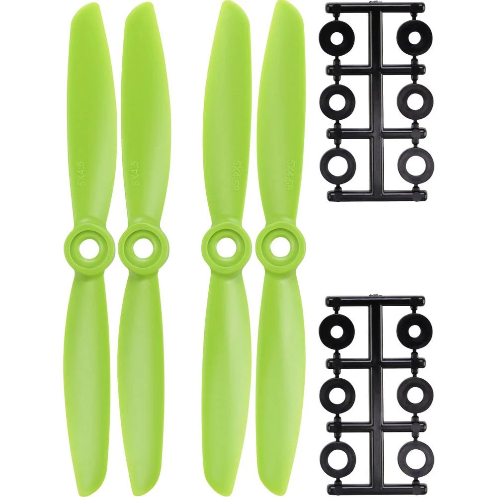 HQ Prop 2-lopatice Komplet propelera za trkaće koptere Obični 5 x 5.4  (12.7 x 13.7 cm) DD5X4.5G&DD5X4.5RG slika