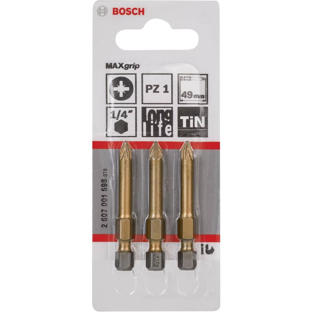 Bosch Accessories Bit izvijača Max Grip - PZ 1, 49 mm 2607001598 dužina 49 mm slika
