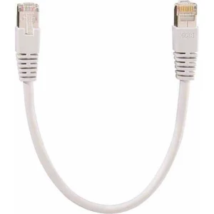 Rutenbeck RJ45 21200010 mrežni kabeli, patch kabeli cat 8.1 S/FTP 1.00 m siva sa zaštitom slika