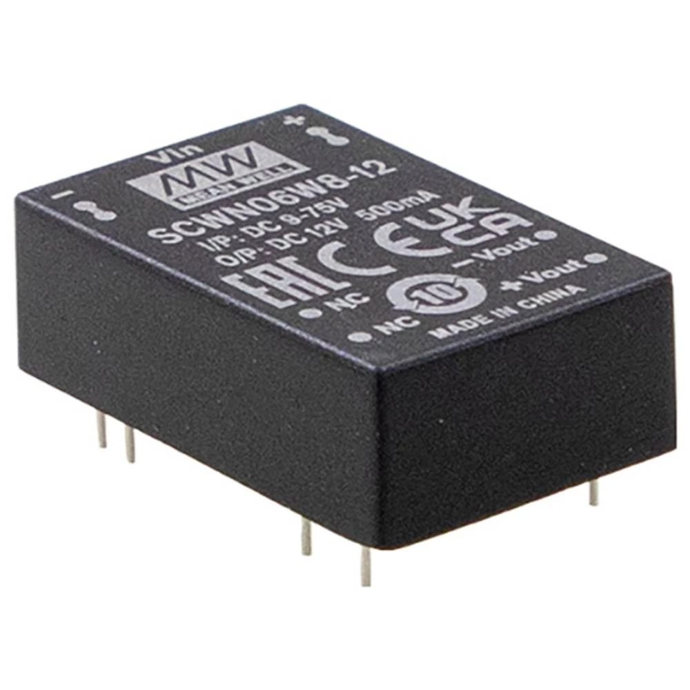 MEAN WELL DCWN06W8-15 DC/DC pretvarač 24 V -15 V -0.200 A 6 W Content 1 kom. slika