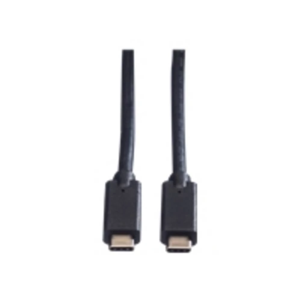 Roline USB kabel USB 3.2 gen.2 (USB 3.1 gen.2) USB-C® utikač 1.00 m crna sa zaštitom 11.02.9053 slika