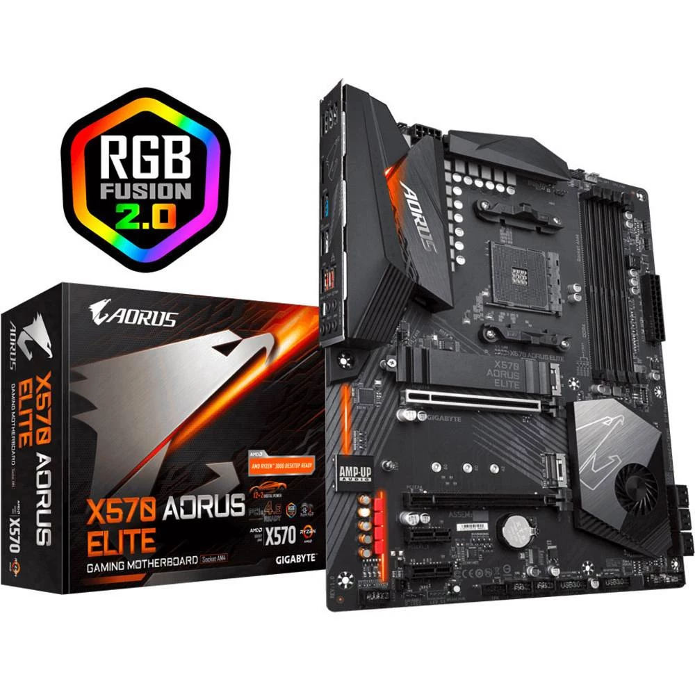 Matična ploča Gigabyte X570 AORUS ELITE Baza AMD AM4 Faktor oblika ATX Set čipova matične ploče AMD&reg; X570 slika
