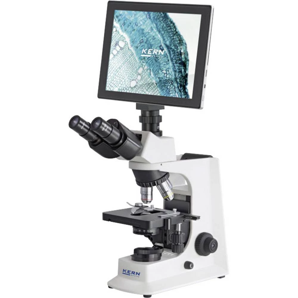 mikroskop s prolaznim svjetlom trinokularni 1000 x Kern OBL 135T241 iluminirano svjetlo slika
