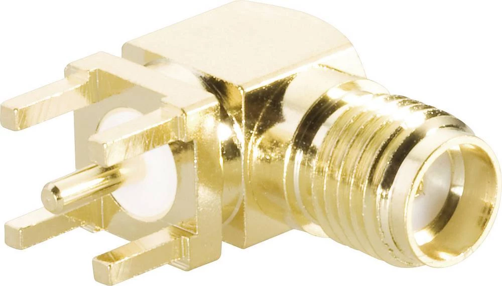 SMA konektor Ženski konektor, horizontalna ugradnja 50 Ohm TRU COMPONENTS 100 ST slika