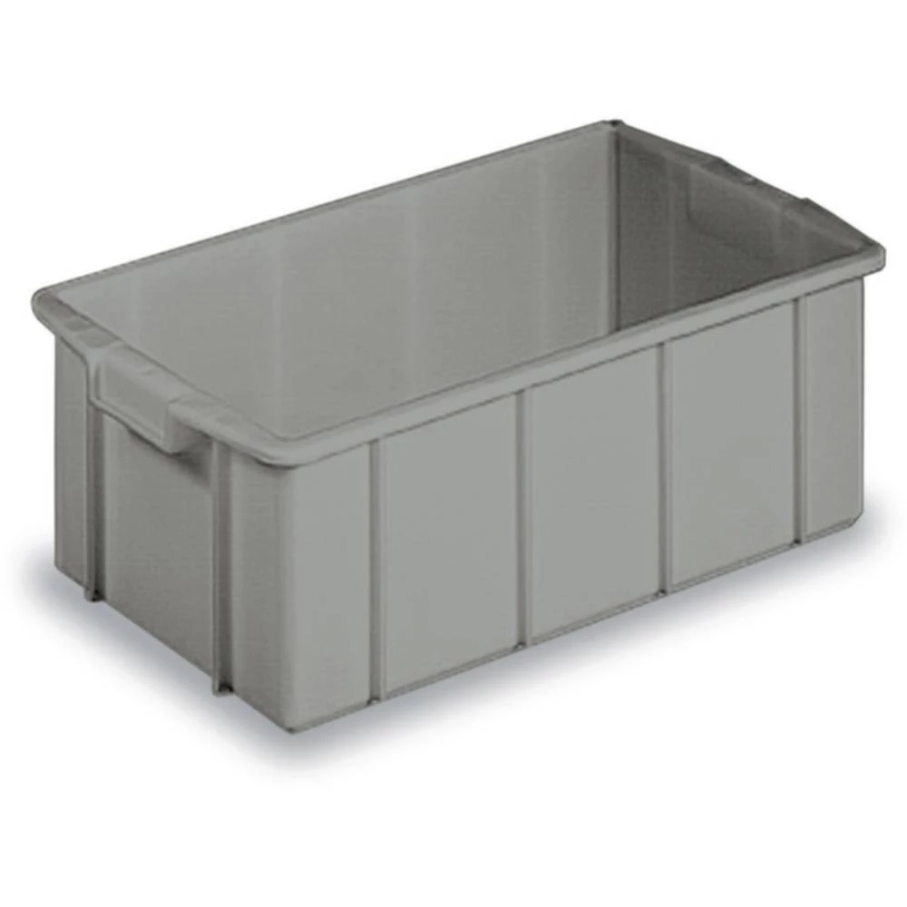 Spremnik za slaganje Pogodna za hranu (D x Š x V) 600 x 355 x 210 mm Siva 1658717 1 ST slika