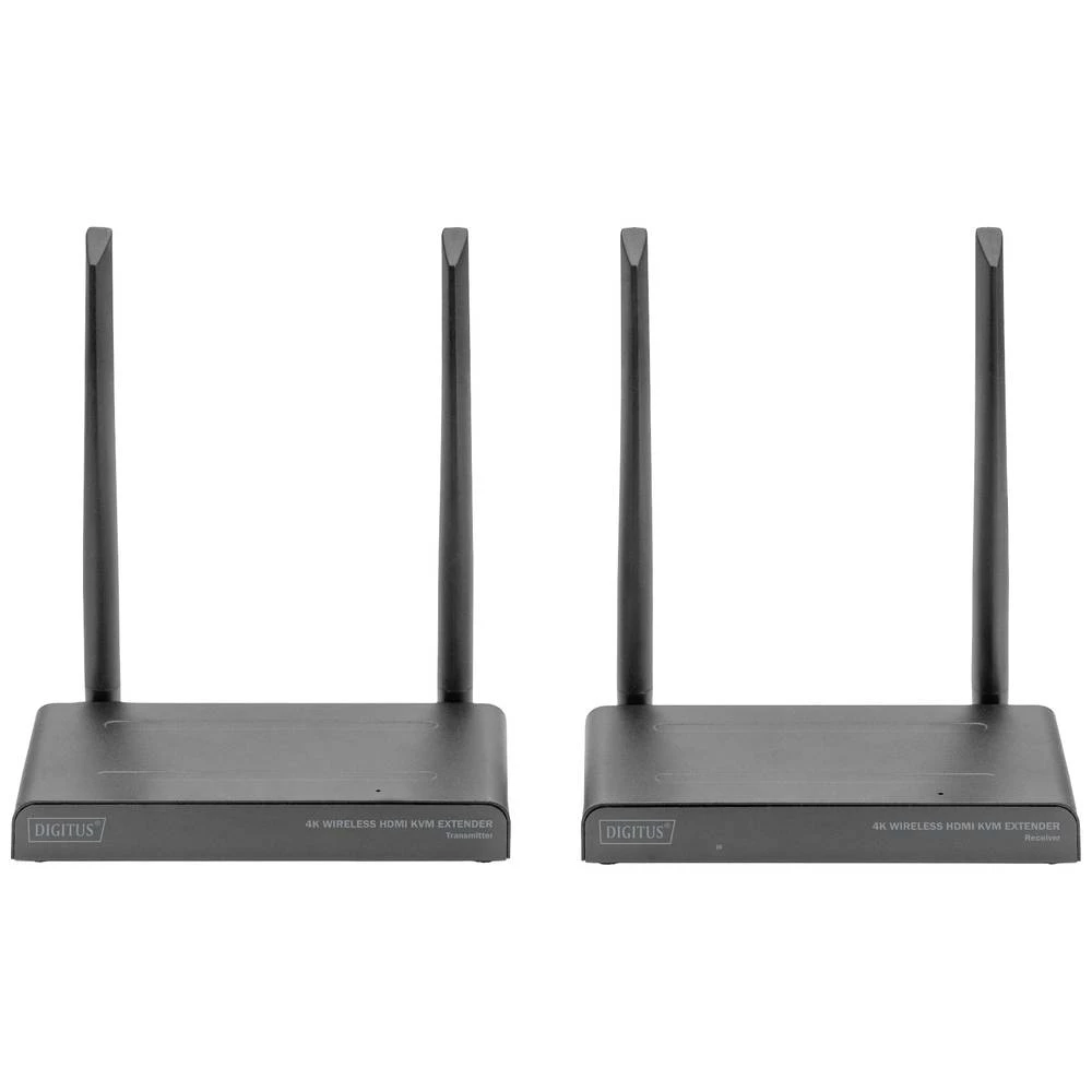 Digitus DS-55328 HDMI uređaj za bežični prijenos (komplet) 150 m 3840 x 2160 Pixel 4-smjerni višestruki preglednik, fun slika