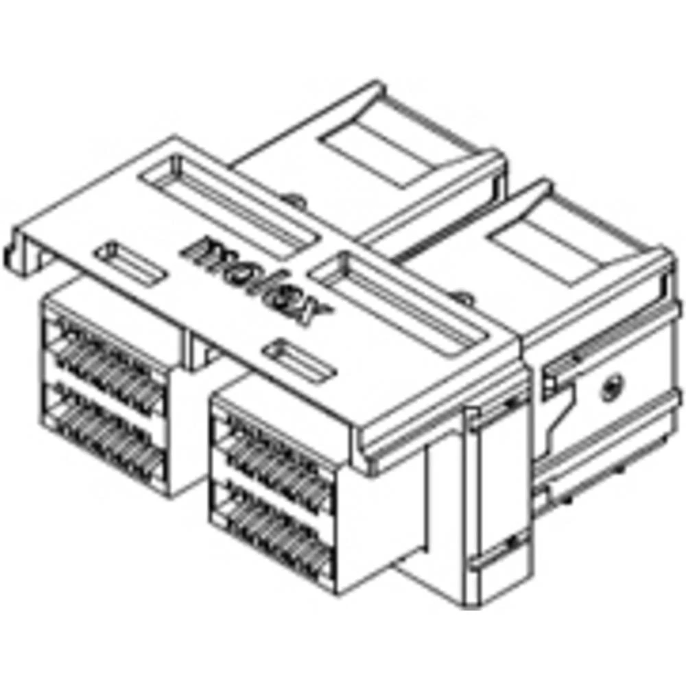 Molex ugradna standardna letva sa ženskim kontaktima    768671012 1 St. slika