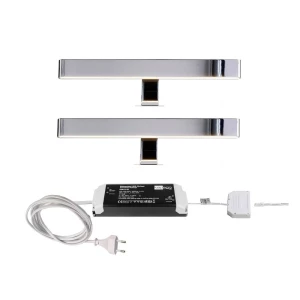 Deko Light Spiegel Line I 2er Bundle svjetlo za ogLEDalo   LED fiksno ugrađena 8 W Energetska učinkovitost 2021: G (A - G) toplo bijela srebrna slika