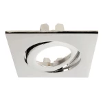 Pribor, okvir za Lesath kvadrat, krom, dužina 90 mm, širina 90 mm, visina 22 mm Deko Light Lesath 930257 okvir     srebrna