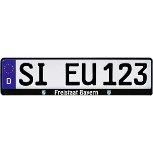 <br>  HP Autozubehör<br>  Freistaat Bayern<br>  nositelj registarske pločice<br>  crna<br>  (D x Š x V) 13.5 x 53 x 1.5 cm<br> slika