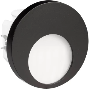 Zamel Muna 02-221-62 LED ugradbena zidna svjetiljka 0.42 W Toplo-bijela Crna slika