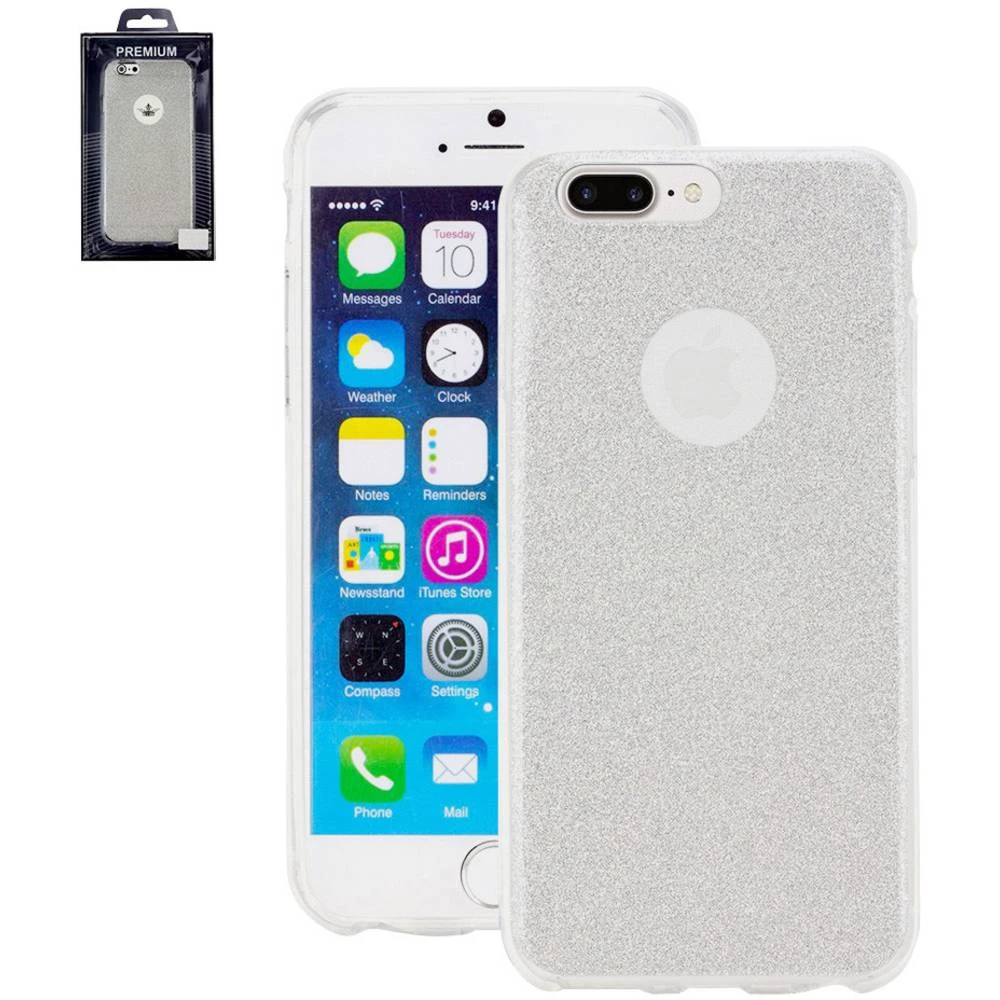 iPhone stražnji poklopac Perlecom Pogodno za: Apple iPhone 7 Plus, Srebrna slika