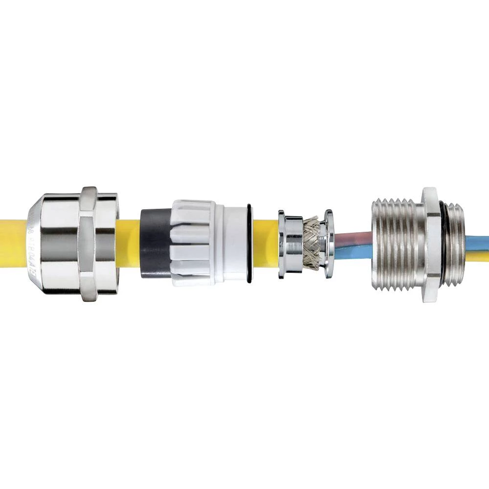 Wiska 10063061 kabelska uvodnica otporno na udarce, sa zaštitom od potega, s brtvom 1 1/2'' NPT  mesing (niklovani) prirodna 10 St. slika