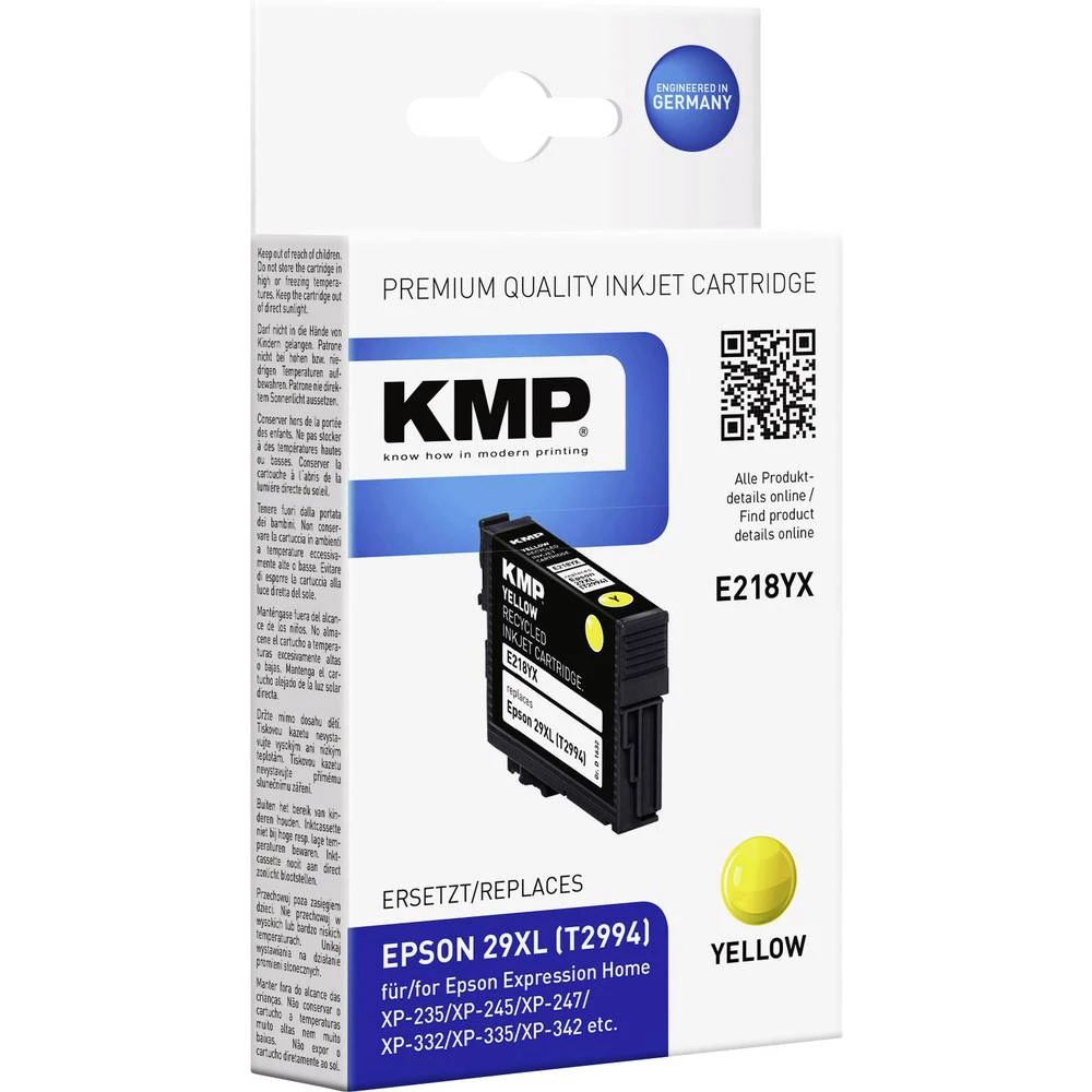 KMP Tinta Zamijena Epson 29XL, T2994 Kompatibilan Žut E218YX 1632,4009 slika