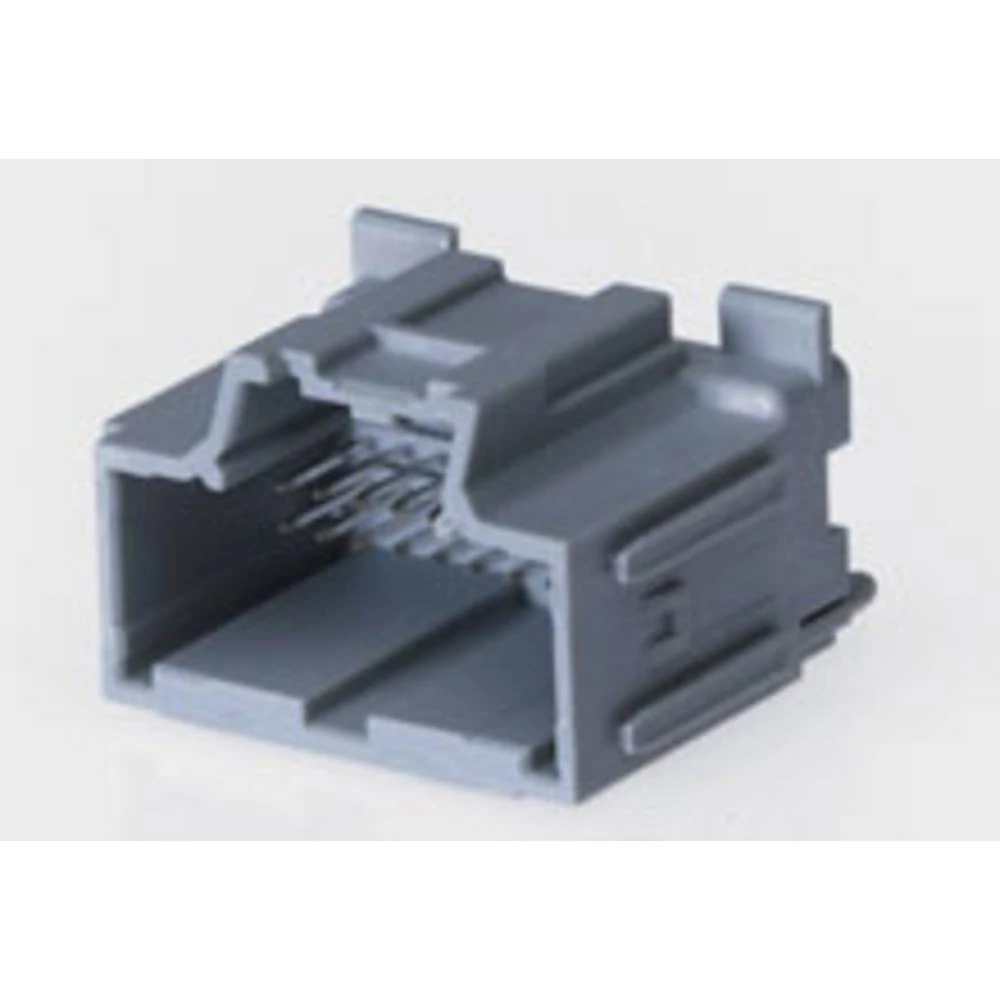Molex ugradna standardna letva s muškim kontaktima  Ukupan broj polova 20 Raster: 2.54 mm 346900201 1 St. Tray Molex 346900201 Stac64 Vertical Header Assembly, 20 Circuits, Polarization B, Gr slika