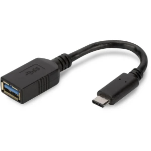 USB 3.0 Adapter [1x Ženski konektor USB 3.0 tipa A - 1x ] Crna Okrugli, utikač primjenjiv s obje strane, dvostruko zaštićen Digi slika