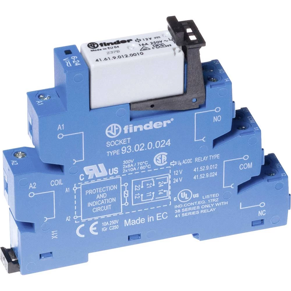 Finder 38.01.7.024.0050 spojni relej 24 V/DC 16 A 1 prebacivanje  10 St. slika