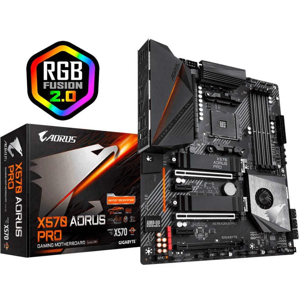 Matična ploča Gigabyte X570 AORUS PRO Baza AMD AM4 Faktor oblika ATX Set čipova matične ploče AMD&reg; X570 slika