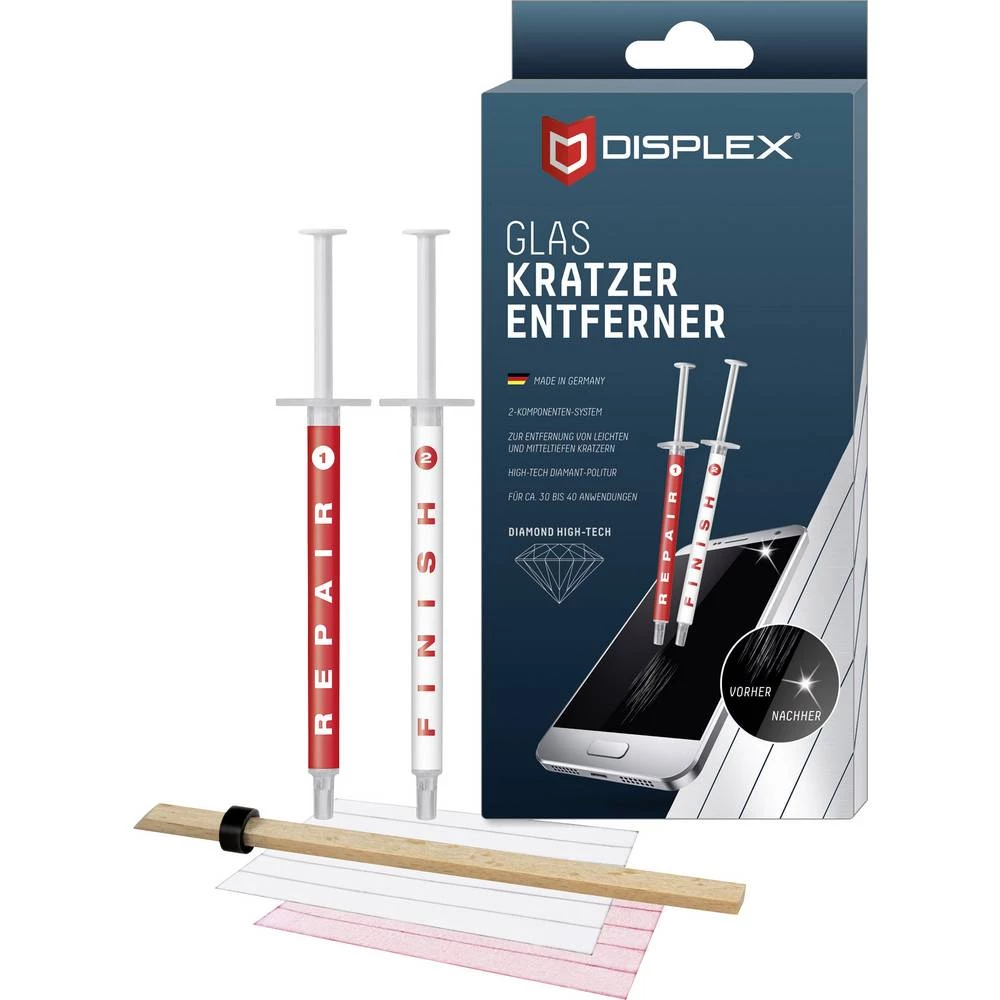 DISPLEX sredstvo za uklanjanje ogrebotina na staklu s 2 komponente slika