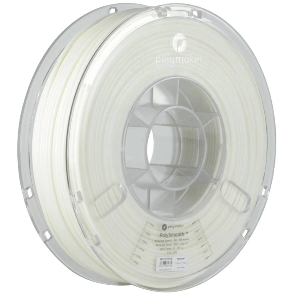 Polymaker PJ01014 PolySmooth 3D pisač filament PVB može se polirati 2.85 mm 750 g bijela  1 St. slika