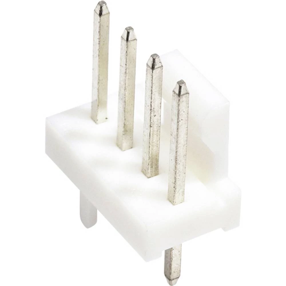 Molex ugradna standardna letva s muškim kontaktima  Ukupan broj polova 4 Raster: 2.54 mm 470531000 1 St. Bag Molex 470531000 KK 254 Vertical Header, with Friction Lock, 4 Circuits, PC Tail Le slika