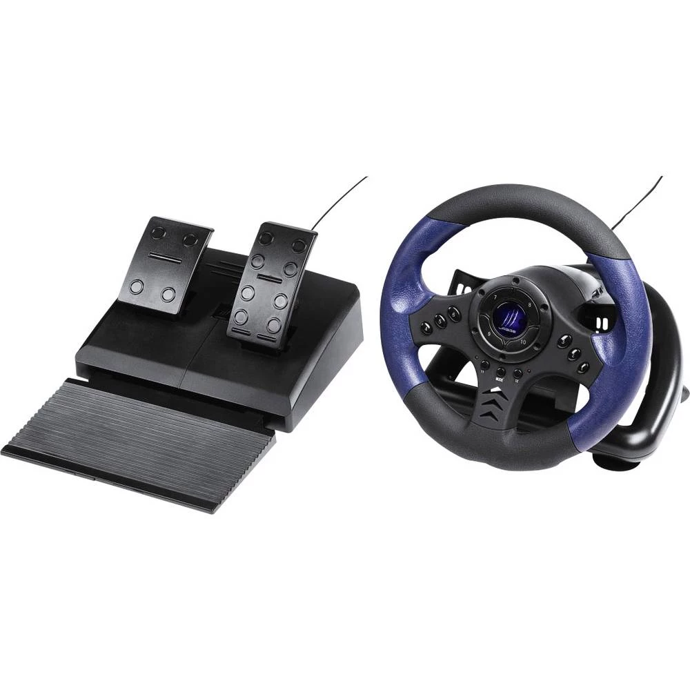 Upravljač Hama uRage GripZ USB PC Plava boja, Crna Uklj. pedale slika