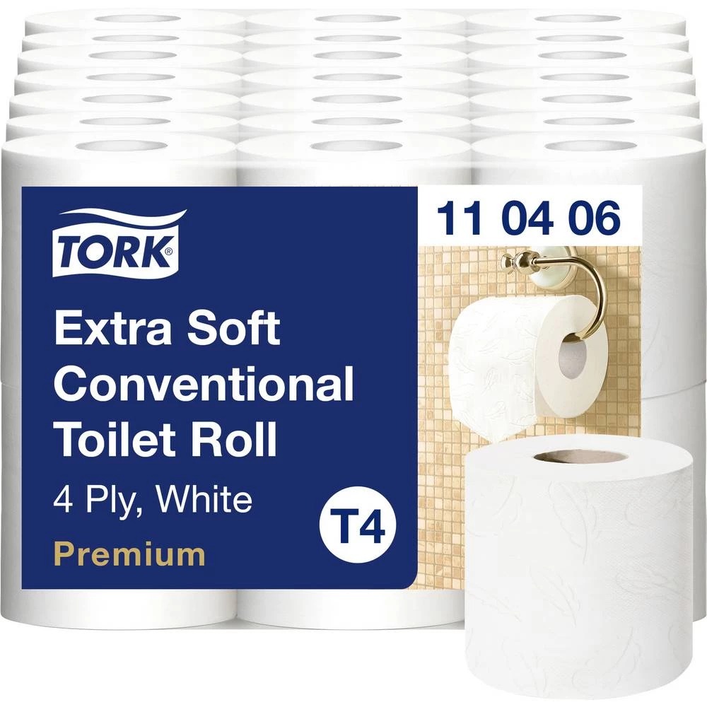 TORK toaletni papir T4-System Kleinrollen Toilettenpapier 4-lag T4 110406 Broj slojeva: 4 List 42 kom. slika