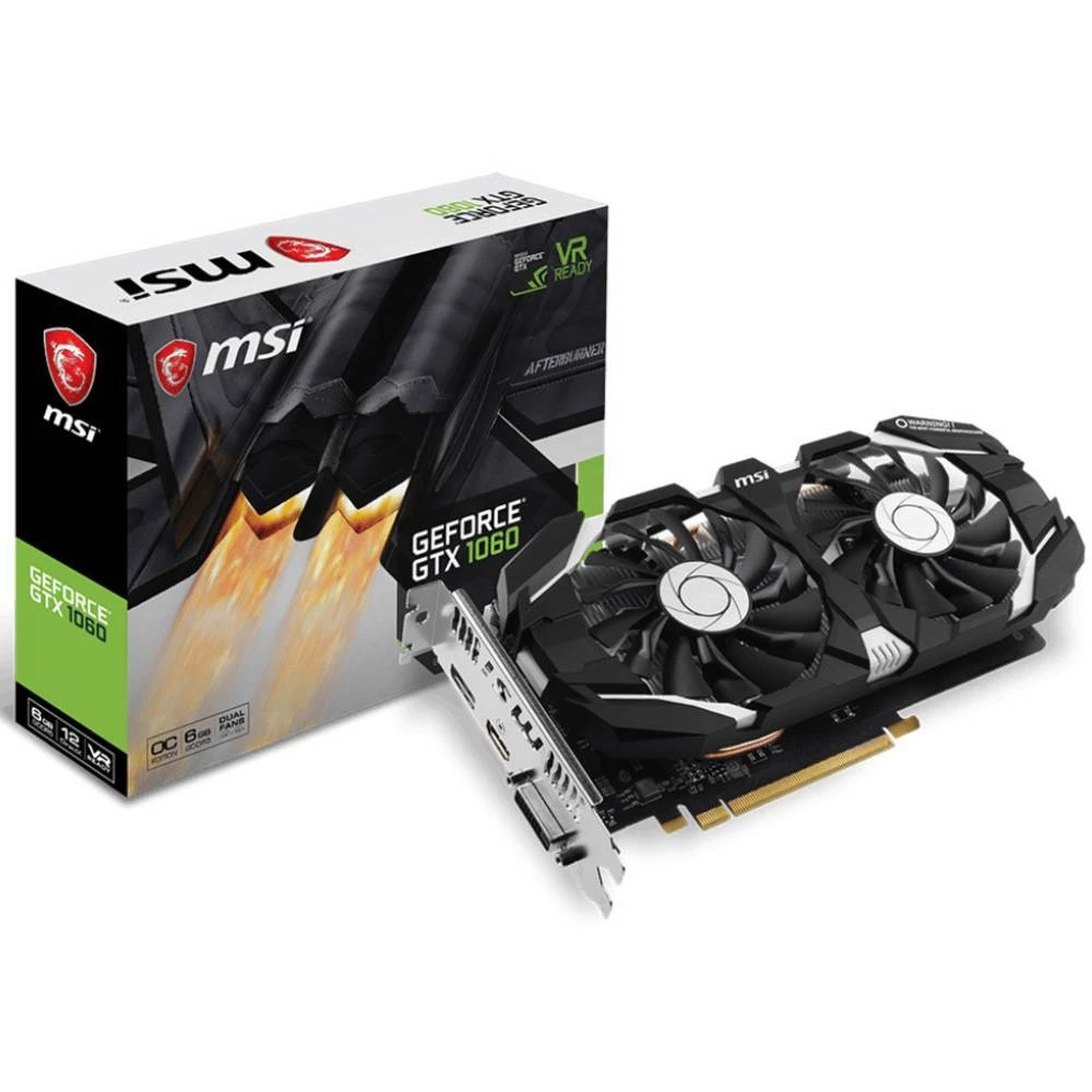 Grafička kartica MSI Gaming Nvidia GeForce GTX1060 6GT Overclocked 6 GB GDDR5-RAM PCIe x16 HDMI&trade;, DisplayPort, DVI slika
