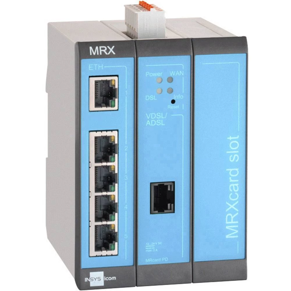 Modularni DSL ruter Insys MRX-3 DSL (Annex A) RS 232, RS 485, Ethernet 12 V/DC, 24 V/DC slika