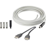 Antene, SAT Priključni kabel [1x Muški konektor F, Muški konektor HDMI - 1x Muški konektor F, Muški konektor HDMI] Crna, Bijela