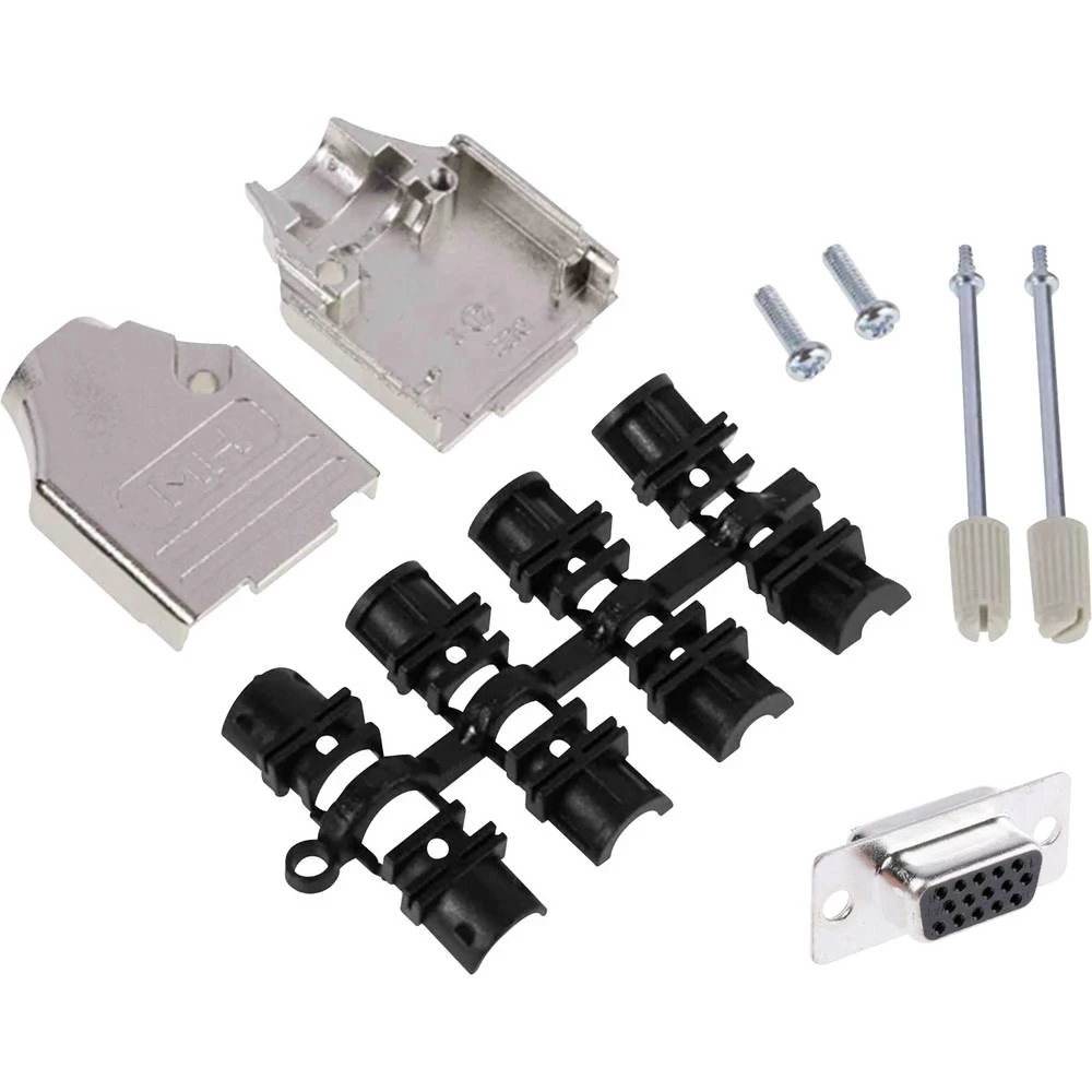 MH Connectors MHDTZK9HD15FS-K višestruki ženski konektor D-Sub komplet 180 ° Broj polova (broj): 9 lemni kup 1 kom. slika
