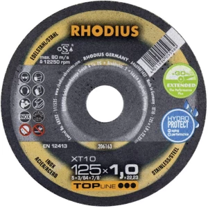 Rhodius XT10 206163 Rezna ploča ravna 125 mm 22.23 mm 1 ST slika