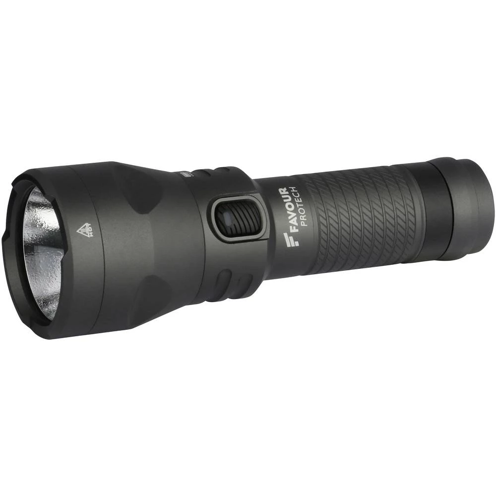 LED Džepna svjetiljka Favour Protech T2517 pogon na punjivu bateriju 3000 lm 460 g Crna slika