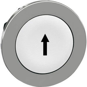 Schneider Electric ZB4FA334 prednji element za tipku plosnat, ponovno postavljiv (Ø) 30.5 mm ↑ krom boja, bijela 1 St. slika