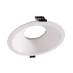 Pribor, fiksni montažni prsten za modularni sustav COB, Ø 170 mm, visina 80 mm Deko Light COB 930089 ugradbeni prsten     prometno bijela (RAL 9016)